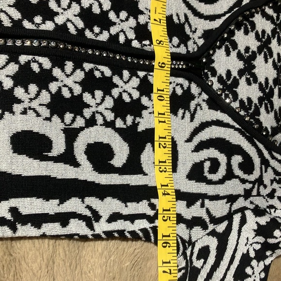 Belldini sweater. Size small full zipper with crystals - Picture 7 of 9